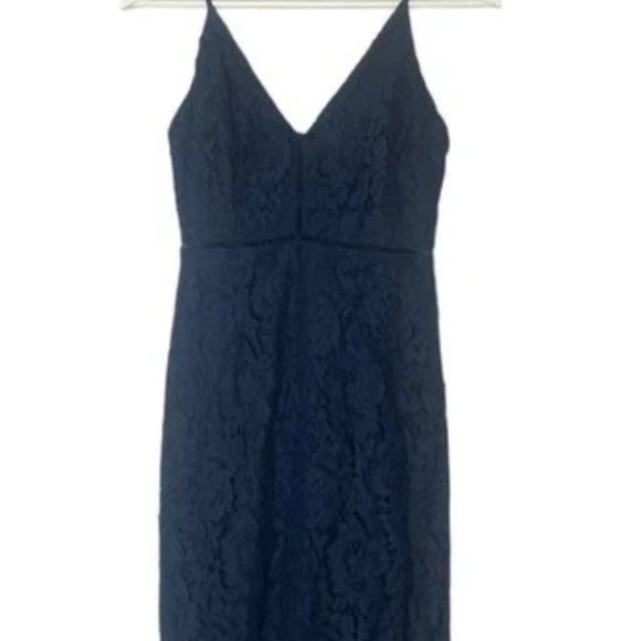 ASTR The Label Lattice Inset Lace Spaghetti Strap Party Event Dress Size M - Picture 3 of 10